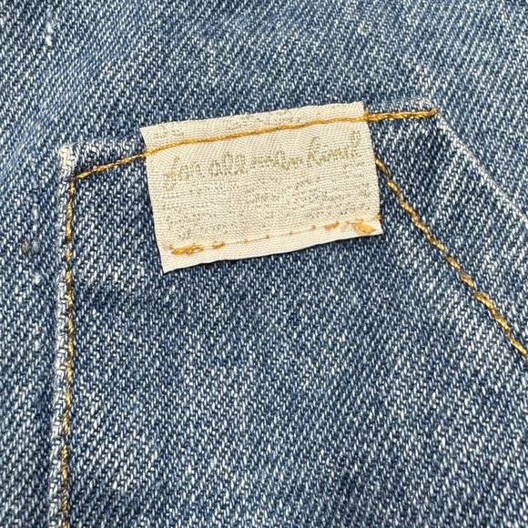 7 for all Mankind Denim 100% Cotton Button Front Overall Blue Jean Dress 12 M - Picture 5 of 14